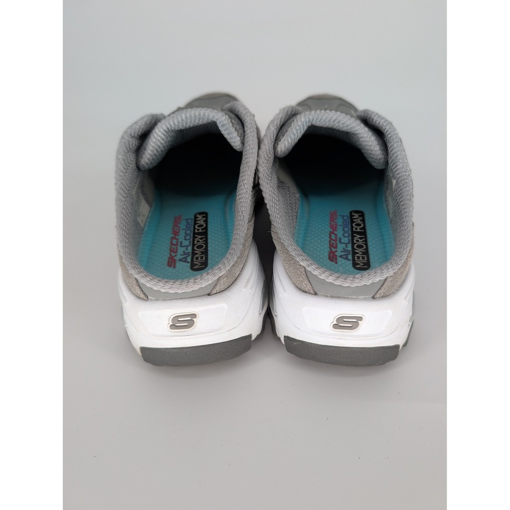 Skechers D'Lites Resilient Mule Sneakers Womens 9 Gray Slip On Retro Y2K Chunky - Picture 5 of 8